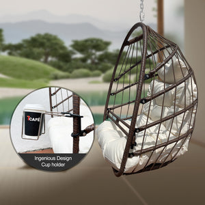 Khaki Hanging Swing Egg Chair
