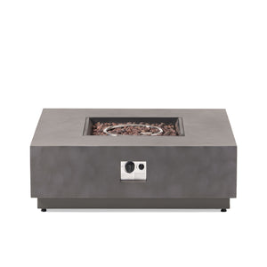 Modern Square Fire Pit With 50, 000 Btu