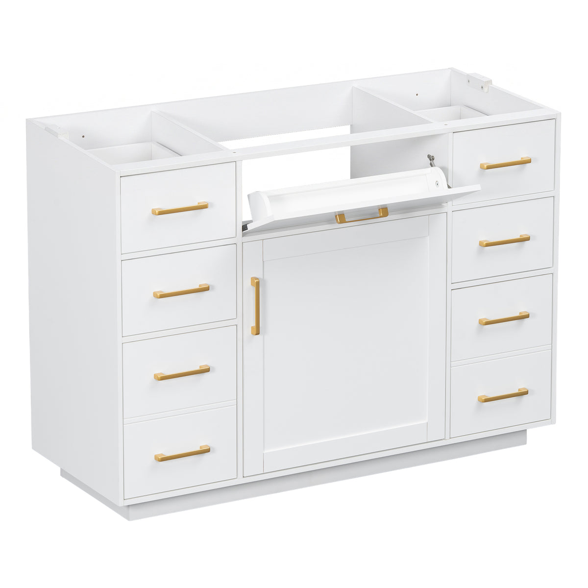 48" Bathroom Vanity without Sink, Cabinet Base Only