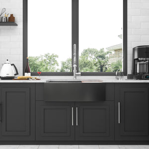 Farmhouse Kitchen Sink Workstation, Apron Front