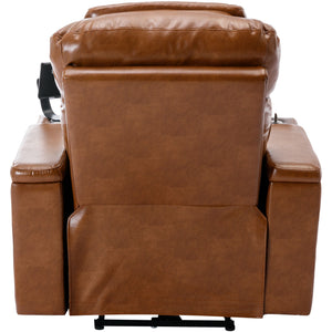 Power Motion Recliner Electric Power Recliner With USB Charging Port, Hidden Arm Storage, Convenient Cup Holder And tooth Speaker