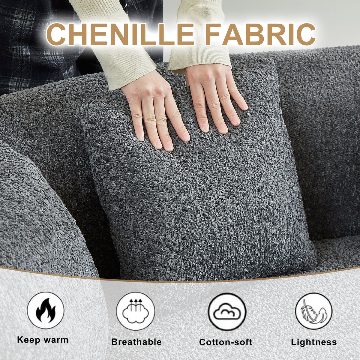 Curved Sectional Sofa - Oversized Modern Design