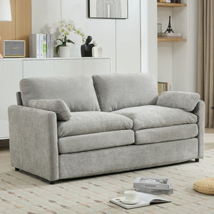 Cozy Upholstered Cushion Loveseat Sofa For Living Room