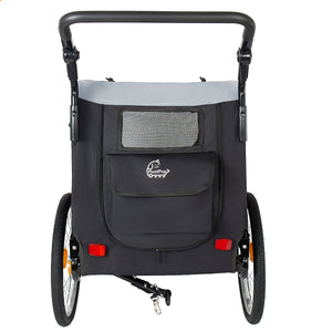 2-in-1 Bike Trailer & Pet Stroller for Dogs up to 110lbs
