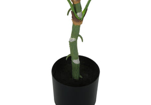 54" Tall, Artificial Plant, Dieffenbachia Tree, Indoor, Faux, Fake, Floor, Greenery, Potted, Real Touch, Decorative - Green / Black - Best Buy Furniture