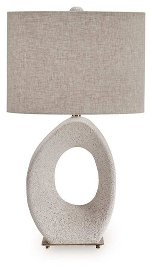 Trentlen - Paper Table Lamp - Cream / Gold Finish - Best Buy Furniture