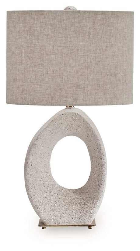 Trentlen - Paper Table Lamp - Cream / Gold Finish - Best Buy Furniture