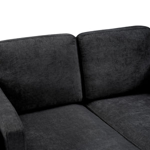 Chaise Lounge Sofa Bed With Dual Layer Armrests For Living Room