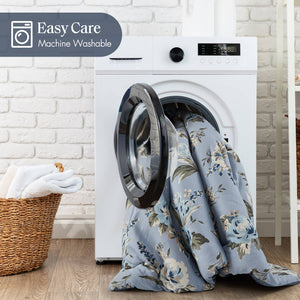 7PCS Cal King Vintage Floral Comforter Set