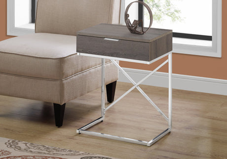 Accent Side Table, Storage Drawer, Contemporary - Taupe - Best Buy Furniture