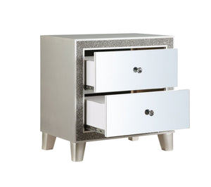 Sliverfluff - Mirrored Nightstand - Champagne - Best Buy Furniture