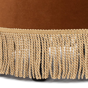 Yolanda 24" Round Upholstered Accent Ottoman