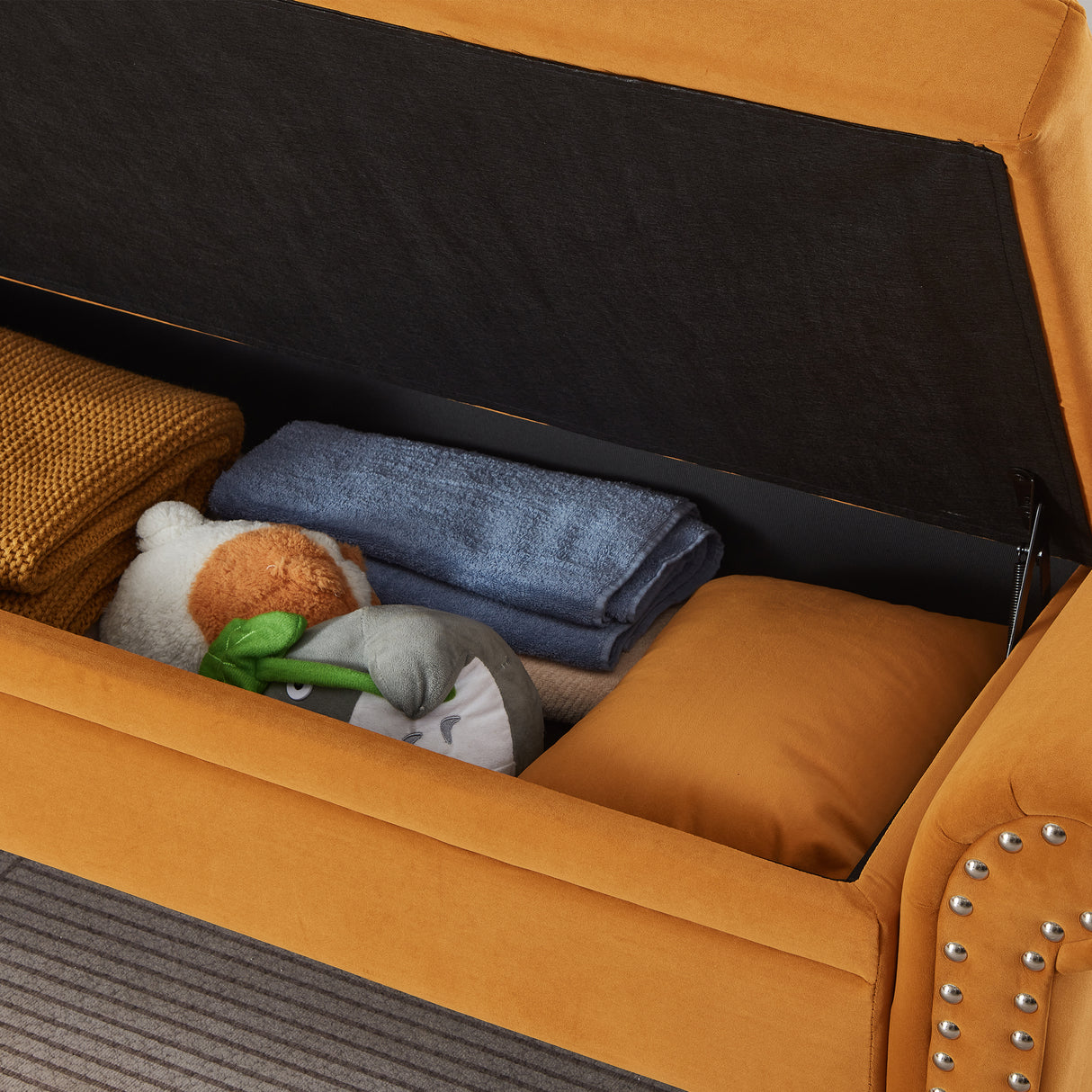 64.5'' Modern Velvet Chaise Lounge