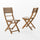 Outdoor Foldable Wood Dining Chair With Slat Design (Set of 2) - Best Buy Furniture