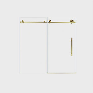 Frameless Shower Door, Smooth Sliding Tracks