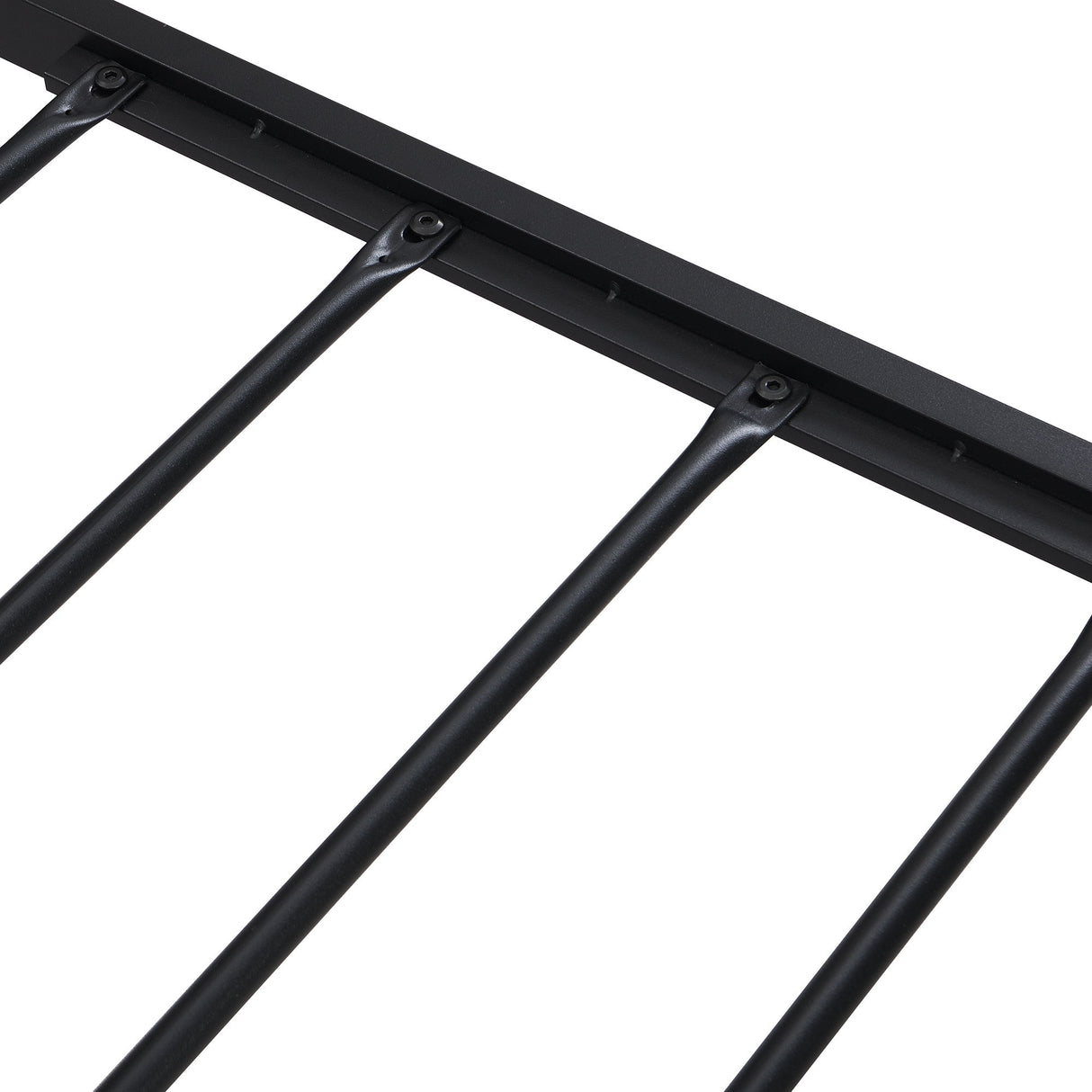 Platform Bed Frame With Wooden Headboard And Footboard, USB Liner