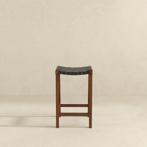 James - Mid-Century Modern Genuine Counter Stool
