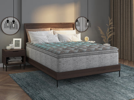 Restonic comfort care 14' euro top hybrid mattress, individual pocketed coil mattress , plush comfort