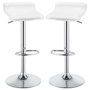 Bidwell - Adjustable Bar Stool (Set of 2) - White