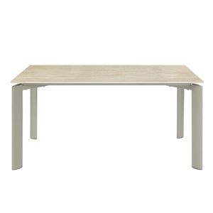 Ingram - Ceramic Top Dining Table - Light Gray - Best Buy Furniture