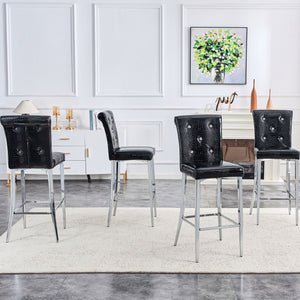 Bar Chairs & Crystal Clasp Design (Set of 2)