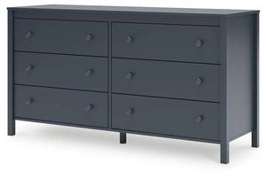 Simmenfort - Six Drawer Dresser - Navy Blue - Best Buy Furniture