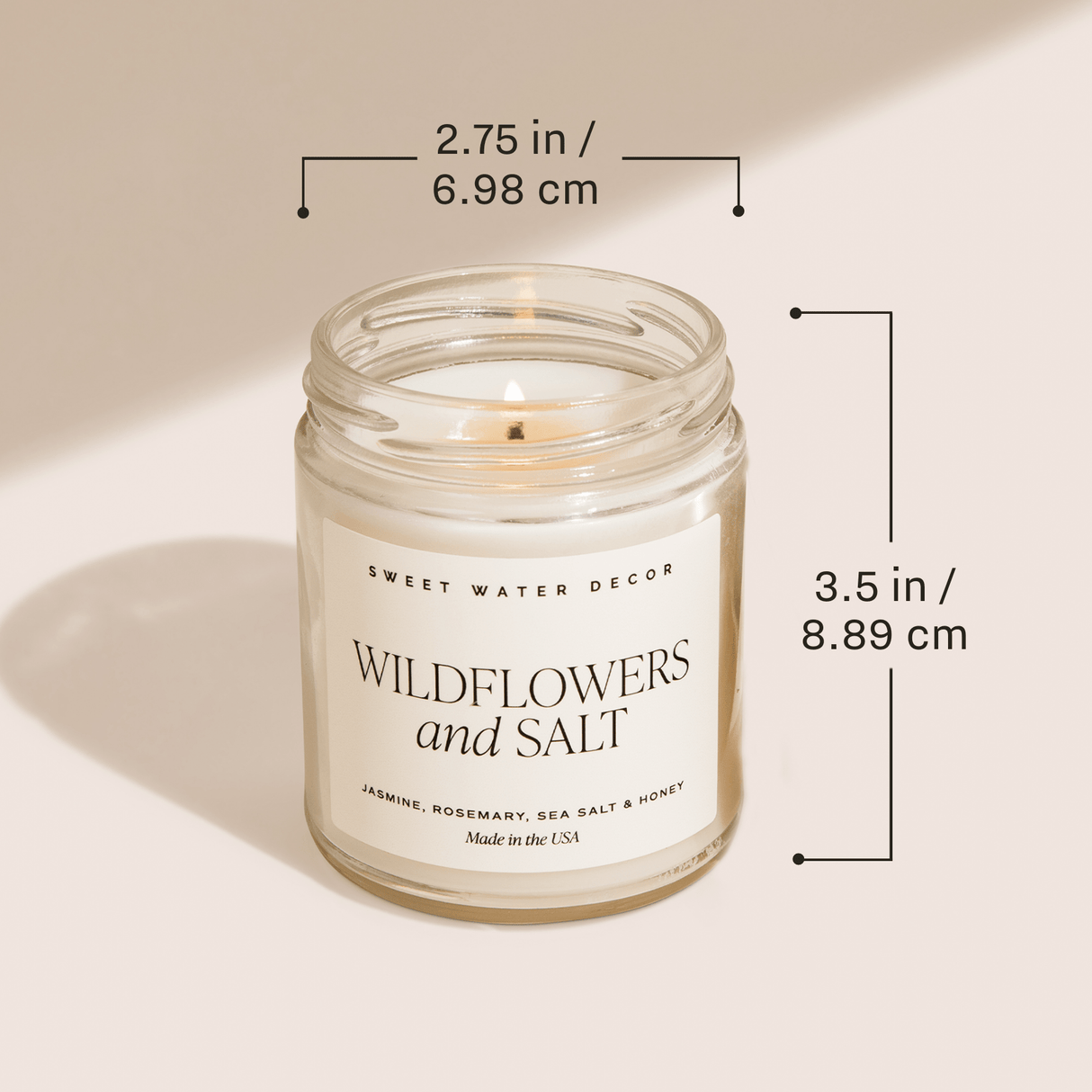 Sunday Brunch Soy Candle - Clear Patterned Jar - 9 oz