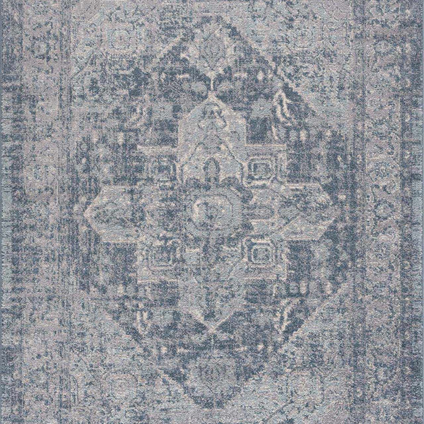 Peeta Blue Medallion Area Rug