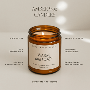 Cinnamon Rolls Soy Candle - 9 oz Amber Jar