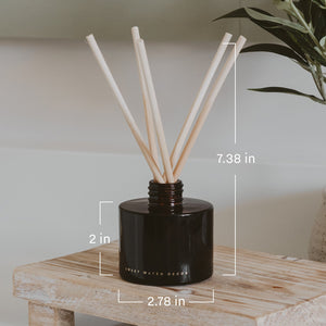 Pumpkin Spice Amber Tinted Glass Jar Reed Diffuser