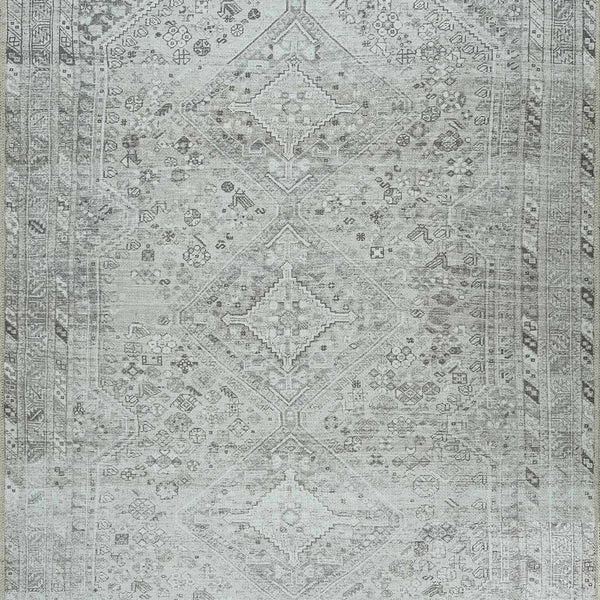 Barny Sage Flat Pile Washable Rug