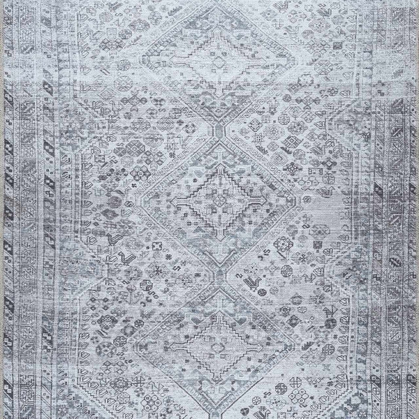 Barny Gray Denim Washable Rug