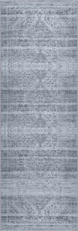 Barny Gray Blue Washable Rug