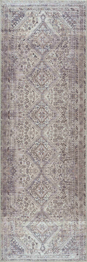 Barny Tan Washable Area Rug