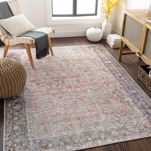 Boutique Rugs Rust Anahawan Distressed Washable Area Rug - view 5
