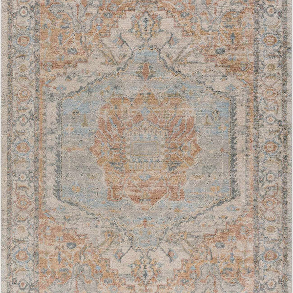 Vaeda Blue & Beige Thick Luxe Rug