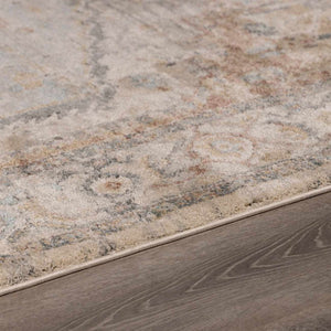 Vaeda Blue & Beige Thick Luxe Rug