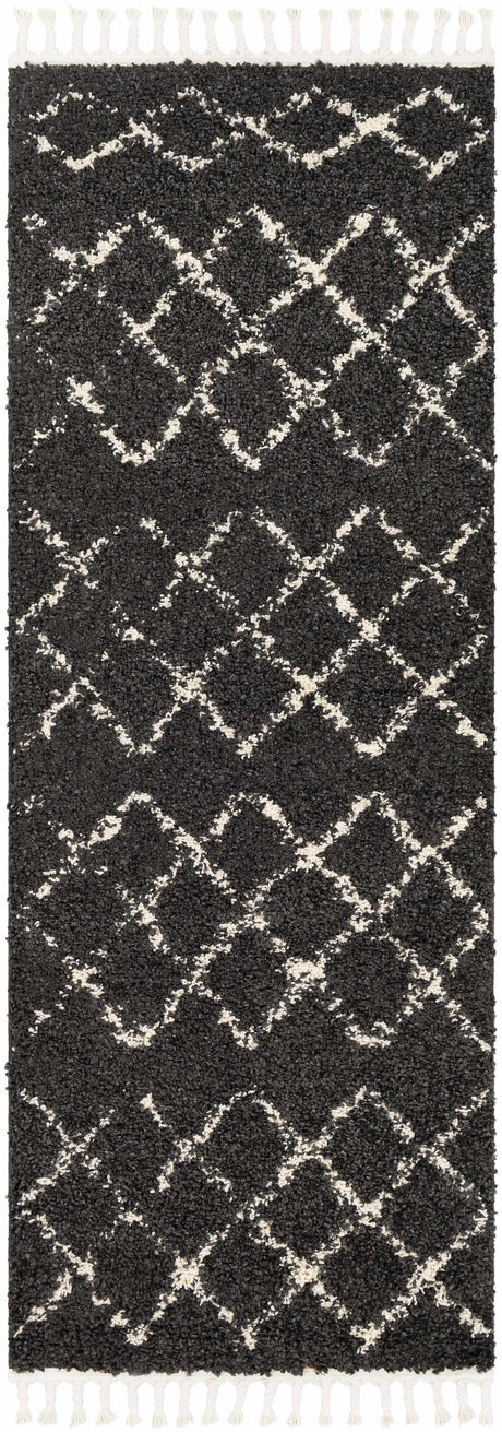 Wallagrass Black Moroccan Shag Rug