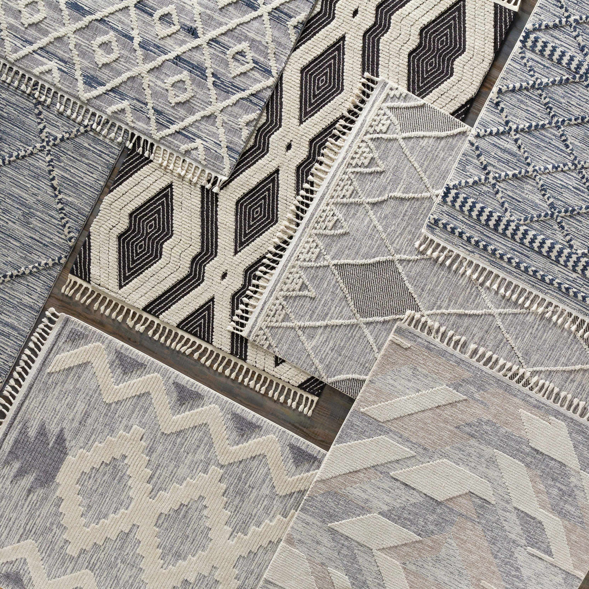 Thornburg High/Low Pile Rug with Tassels - Clearance