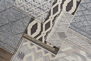 Upham High/Low Pile Rug with Tassels - Clearance