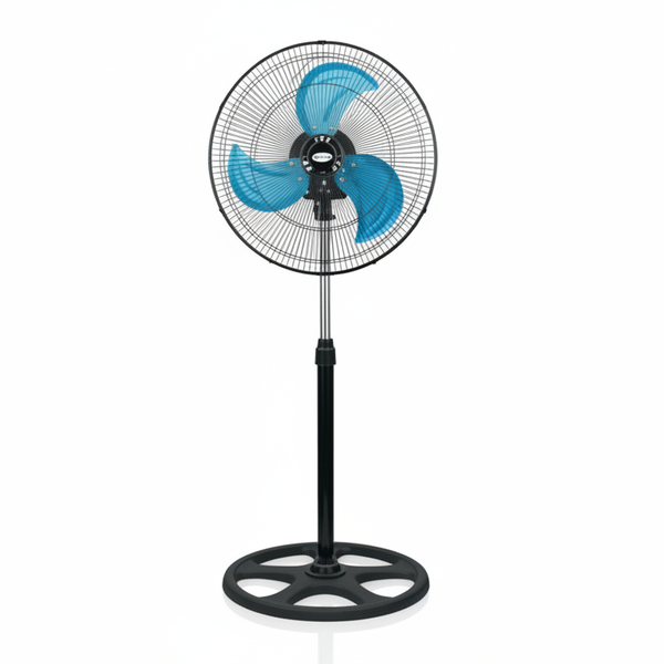 18-Inch Pedestal Stand Fan – 3-Speed Oscillating Fan with 3 Aluminum Blades & Powerful Airflow