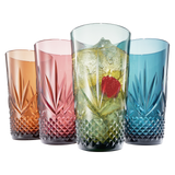 Onix Acrylic Crystal Highball Glassware, Set of 4