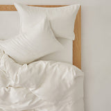 Adeline Pastel Silky Cooling TENCEL™ Bedding Set / White