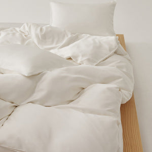 Adeline Pastel Silky Cooling TENCEL™ Bedding Set / Cream