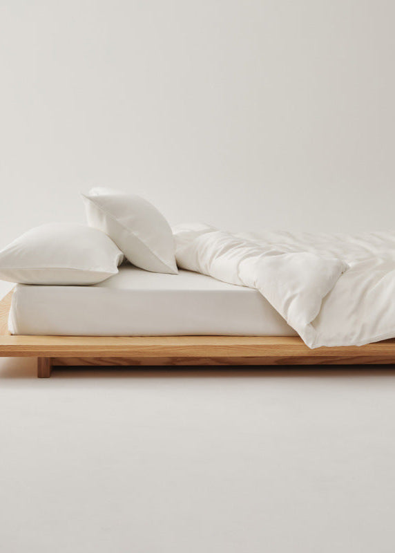 Adeline Pastel Silky Cooling TENCEL™ Bedding Set / Cream