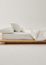 Adeline Pastel Silky Cooling TENCEL™ Bedding Set / White