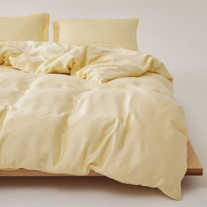 Adeline Pastel Silky Cooling TENCEL™ Bedding Set / White
