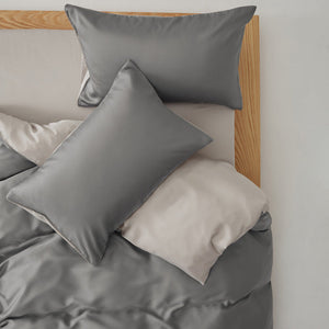 Adeline Pastel Silky Cooling TENCEL™ Bedding Set - Brown
