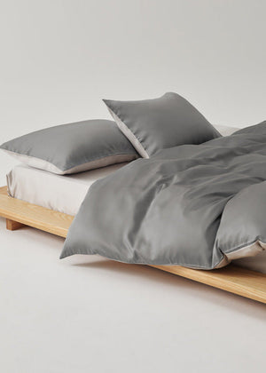Adeline Pastel Silky Cooling TENCEL™ Bedding Set in Coffee