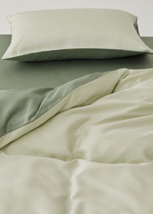 Adeline Pastel Silky Cooling TENCEL™ Bedding Set in Coffee